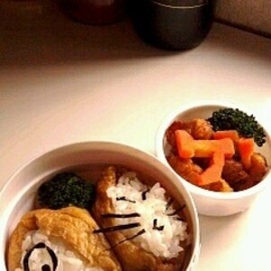 いなりずしで「ねずみ男」キャラ弁